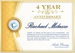 Happy Work Anniversary Rachael Milazzo