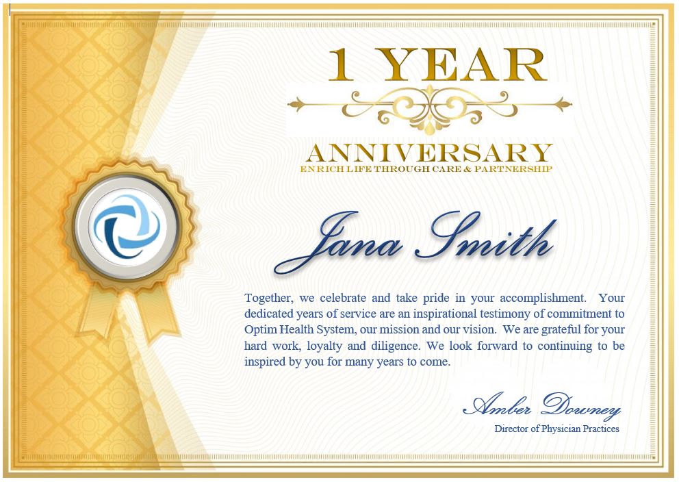Happy Work Anniversary Jana Smith