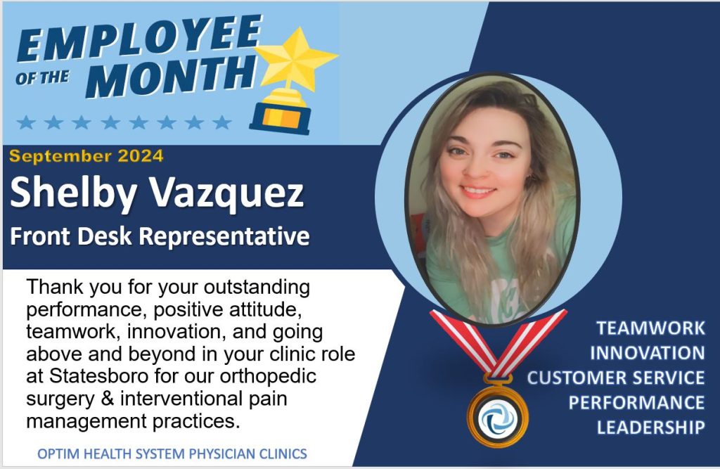 September Employee of the Month