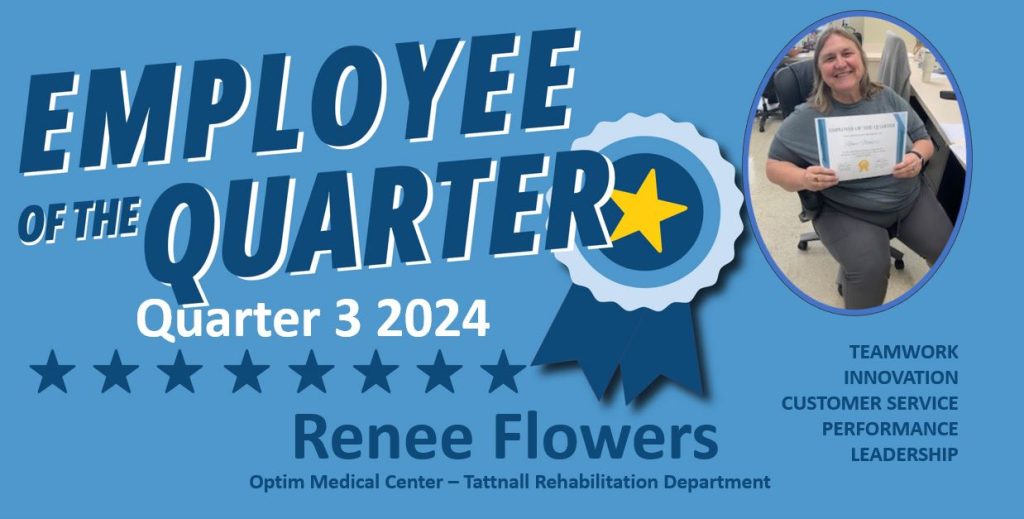 R Flowers Employee of the Quarter Q